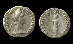Domitian, Denarius, Minerva Holding Scepter reverse